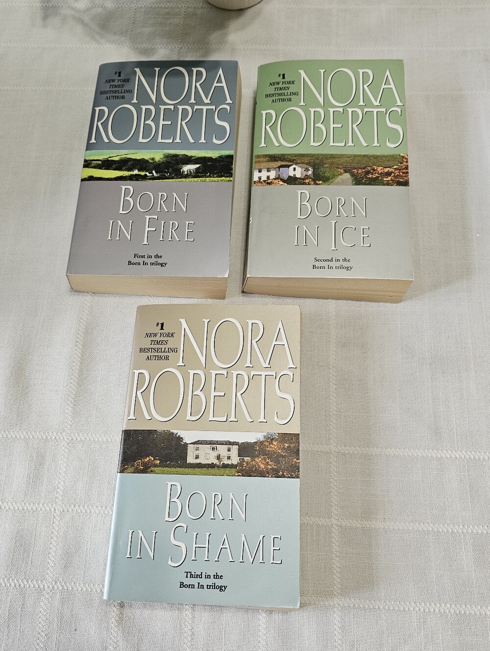 Nora Roberts Born In Trilogy Paperback Book Set of 3